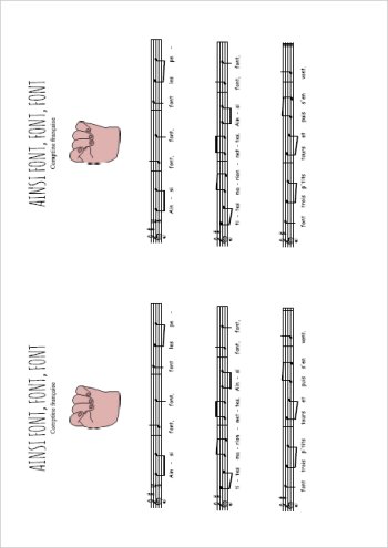 Ainsi font font font les petites marionnettes Partition gratuite
